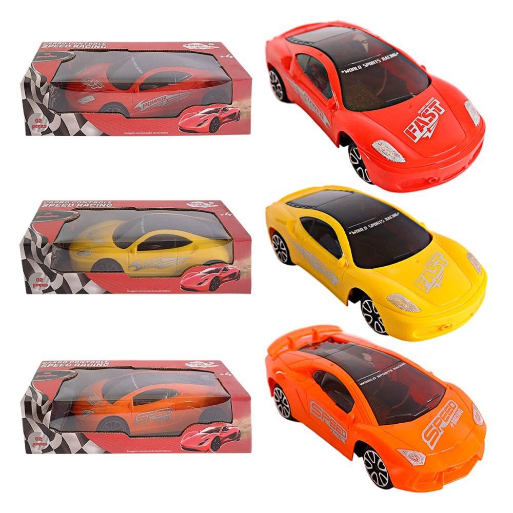 Carrinho Speed Racing Com Controle Remoto 2Funções- diverso