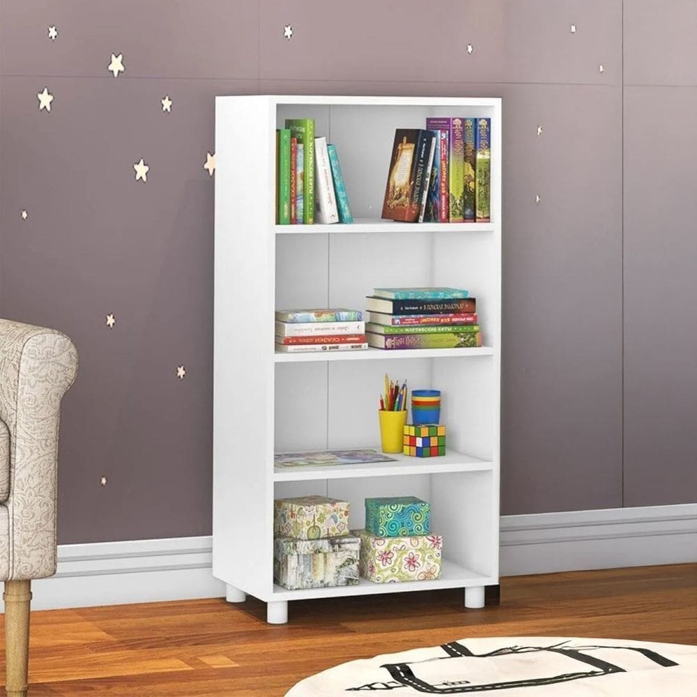 Estante Infantil Montessoriana Multiuso Branco