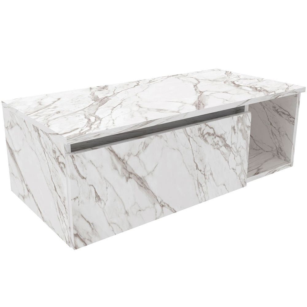 Gabinete de Banheiro 80 cm com 1 Porta e Nicho Marina