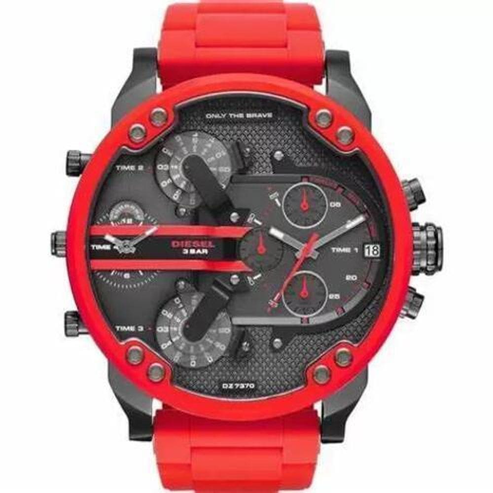 Relógio Masculino Diesel Dz7370 Vermelho J5S