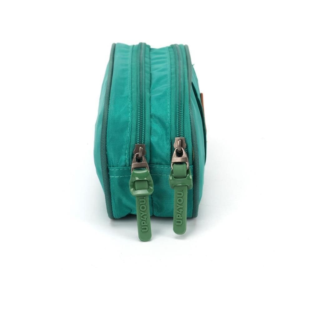 Estojo Tecido Up4You 2Ziperes Verde