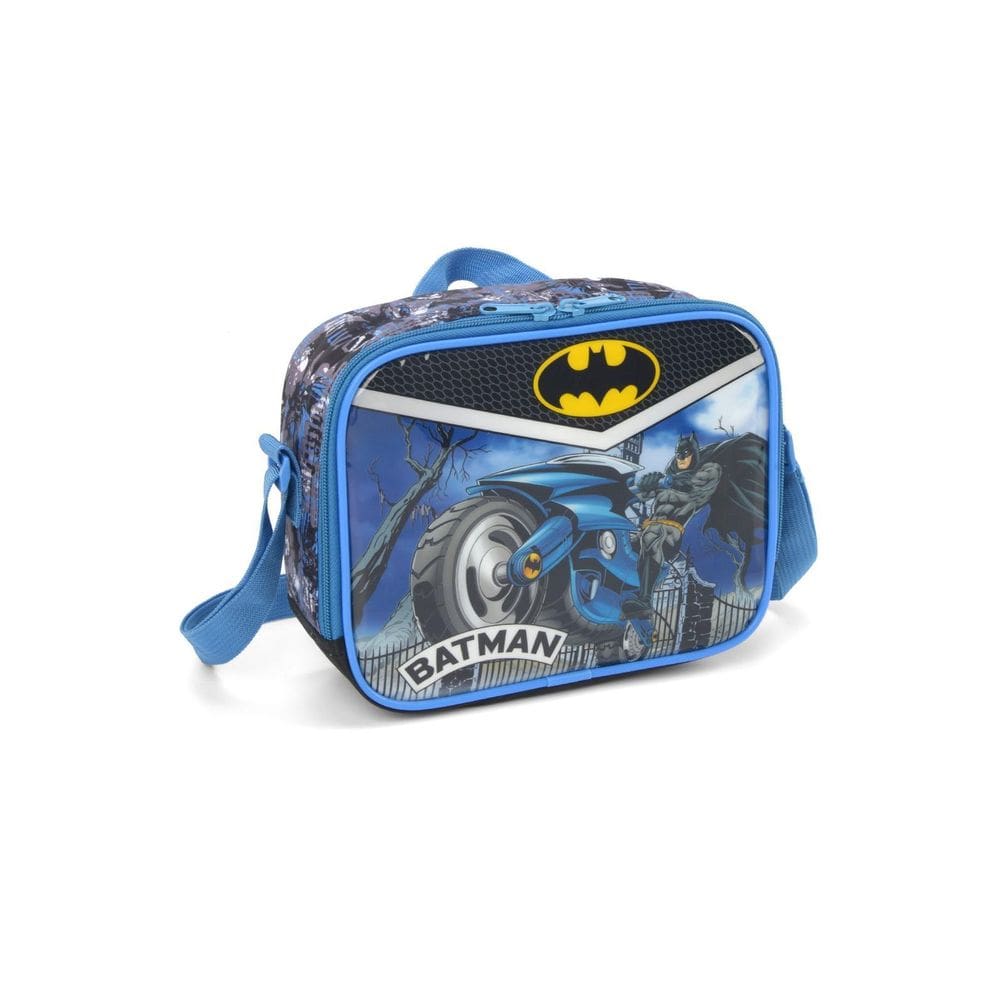 Lancheira Infantil Menino Batman Azul Luxcel