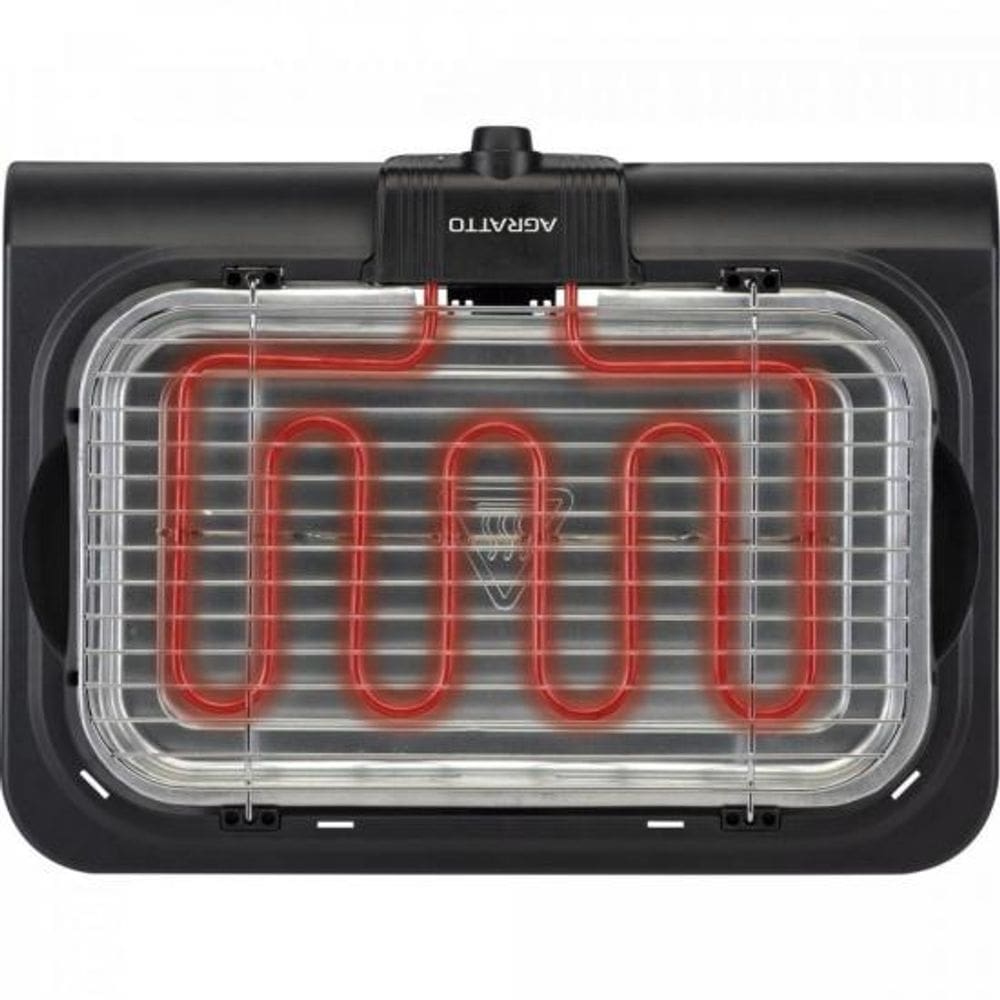 Churrasqueira Elétrica Mr.Cheff Preta 1800W