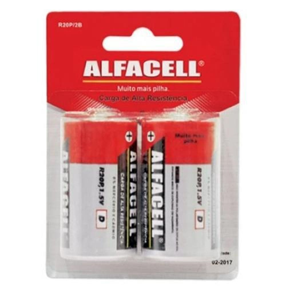 Pilhas Afacell D - 2 Unidades