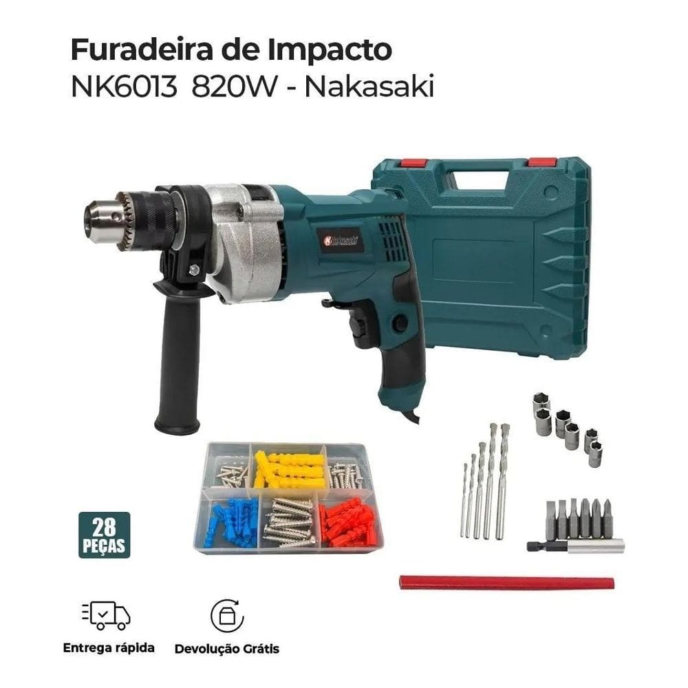 Furadeira De Impacto 820W 220V Fura Concreto