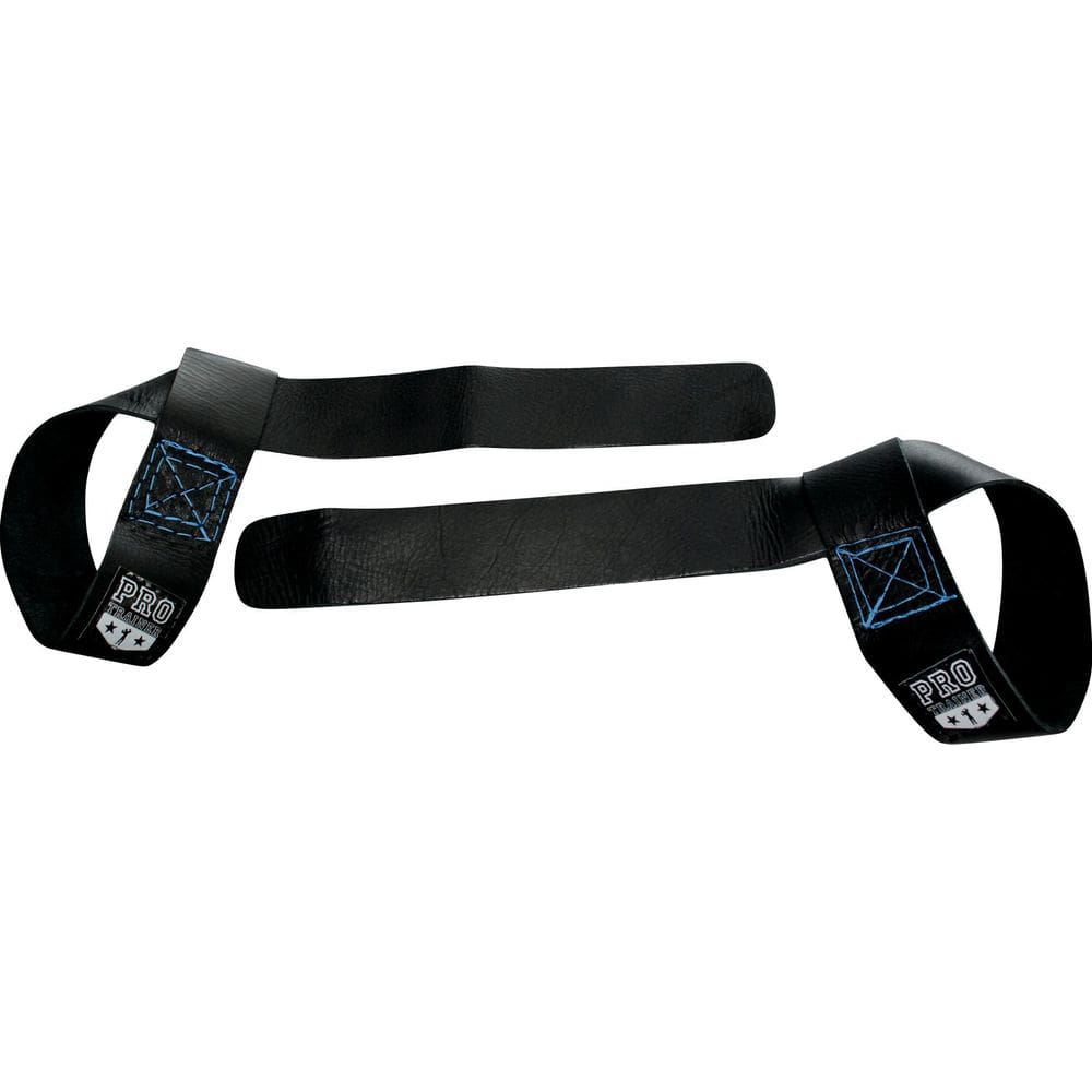 Strap Fita Couro Preto Com Costura Azul