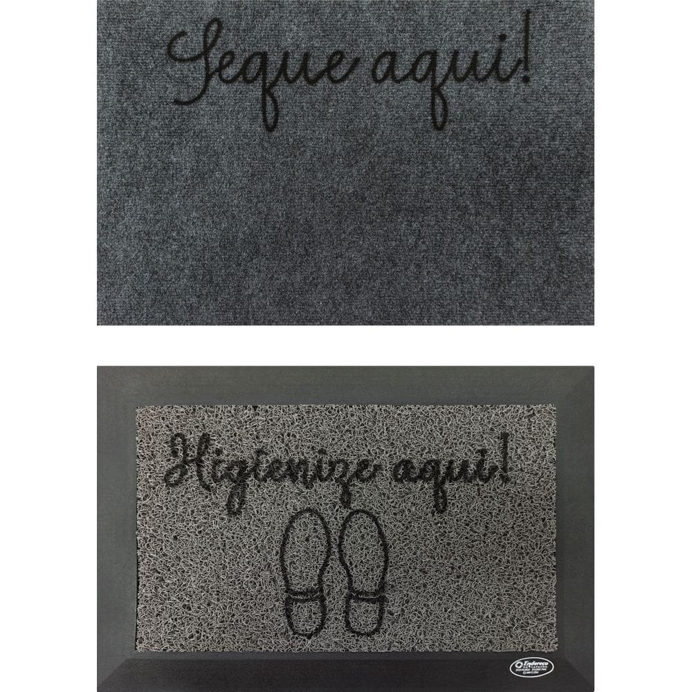 Kit Tapete Sanitizante 60X40 Cinza