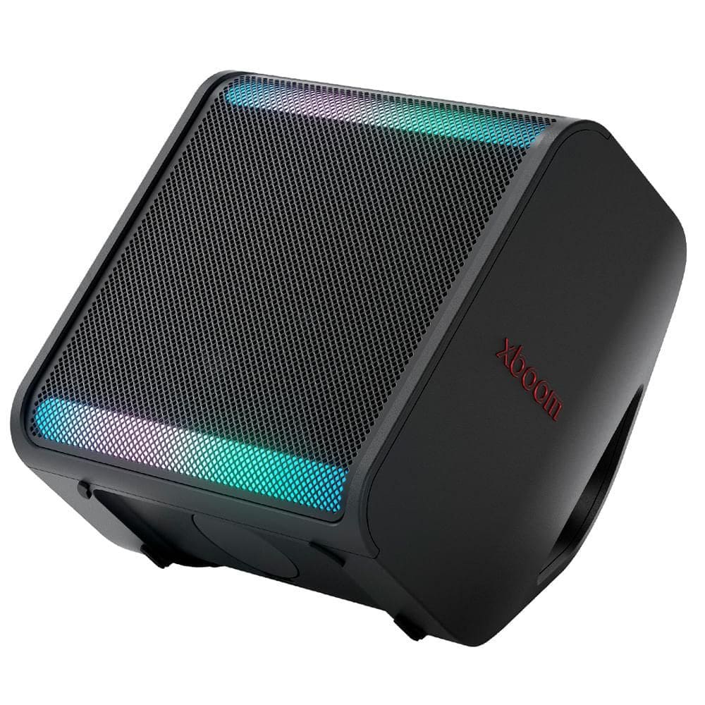 Caixa Bluetooth LG Xboom Stage301 by will.i.am Preta, Som IA, Bateria de até 12 Horas à Prova d`Água IPX4