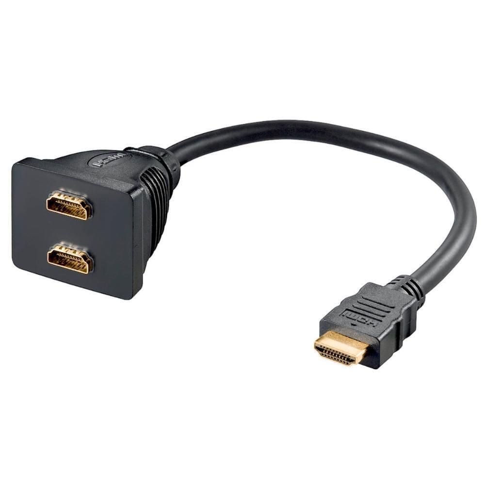 Cabo Y Hdmi - Liga 2 Monitores / Tv Em 1 Saida Hdmi