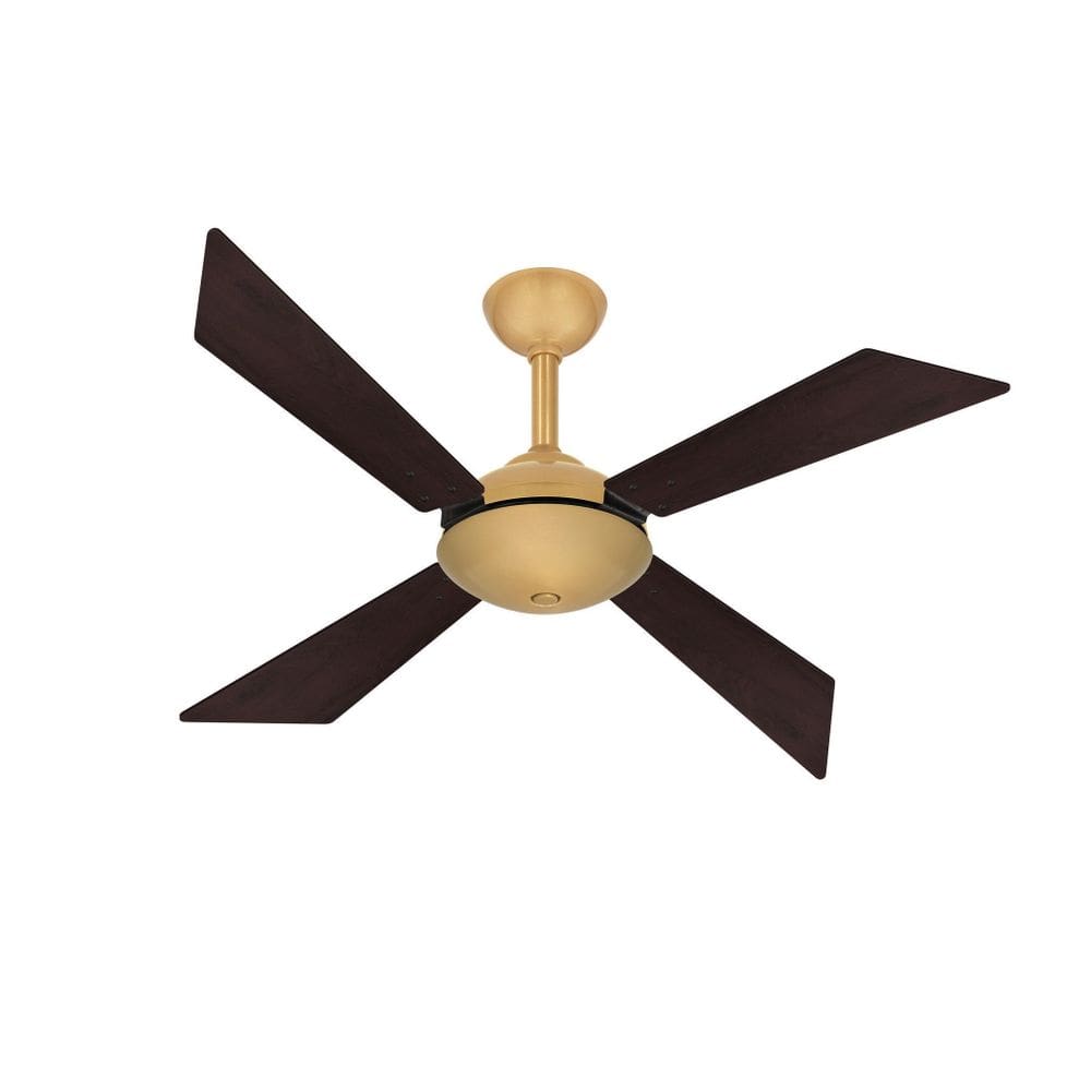 Ventilador De Teto Dourado Tech 4 Pás Econômico Ventax 110V