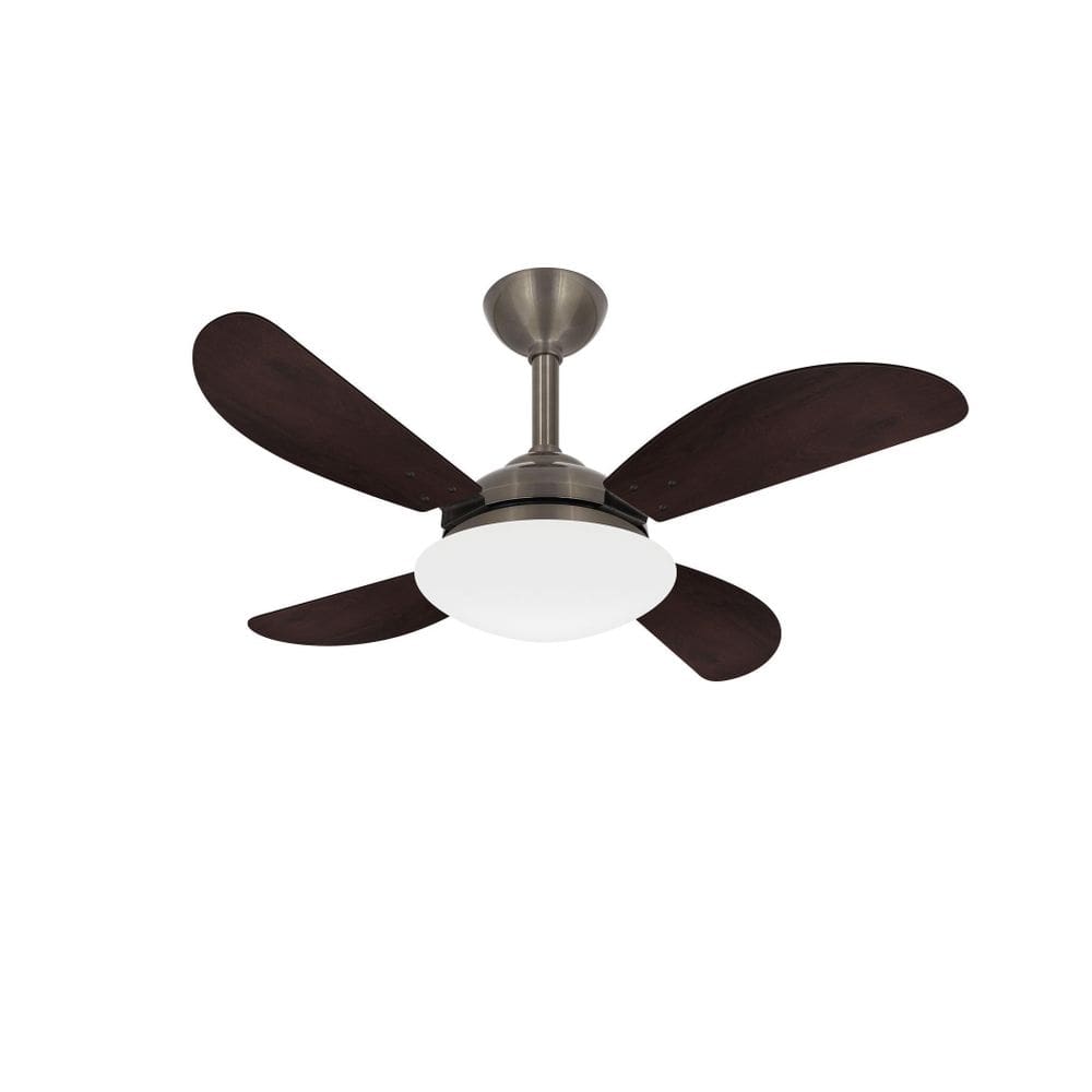 Ventilador Teto Silencioso Sala Fly 4 Pás Bronze Ventax 220V
