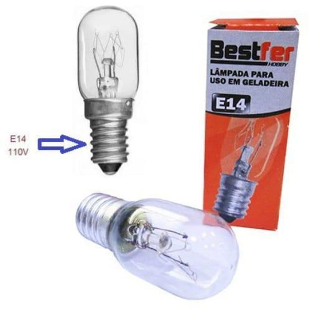 Lâmpada Para Geladeira Refrigerador E14 15W 127V Bfh1285