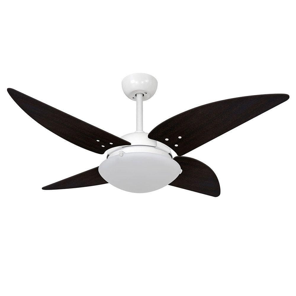 Ventilador De Teto Volare Branco Vd300 4 Pás Tabaco 110V