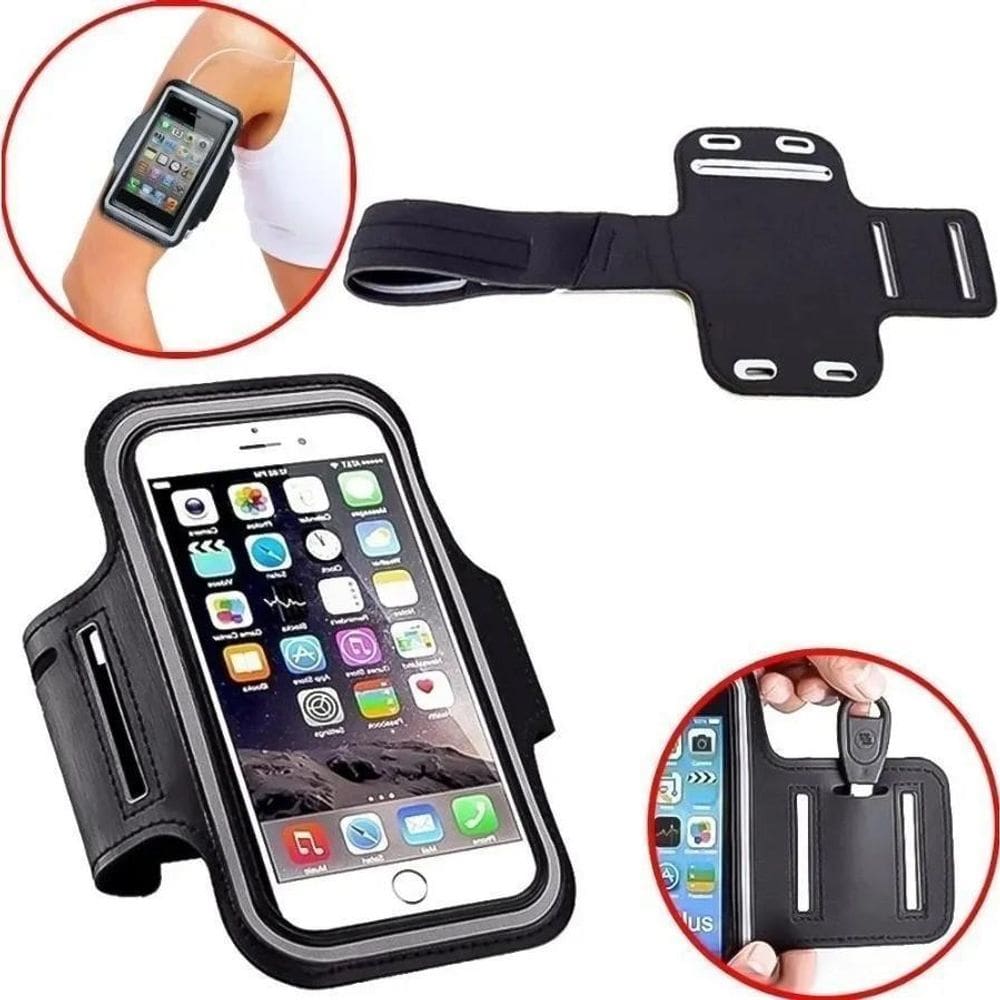 Braçadeira Porta Celular Para Universal Xl Até 5.5 Polegadas