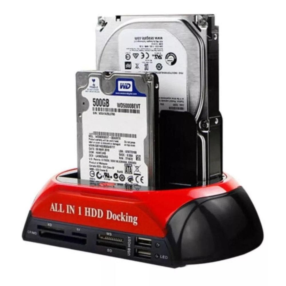Suporte Docking Duplo 2.5 3.5 Ide Sata Disco Rígido Ssd