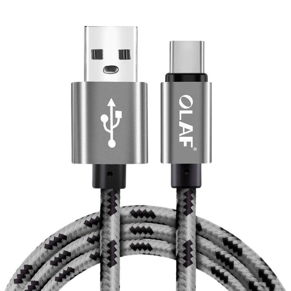 Cabo Tipo C 3M Cinza - Olaf