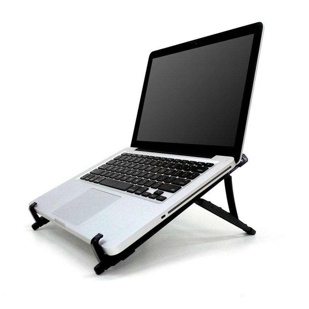 Suporte Ergométrico E Regulável Para Notebook Em Abs Preto