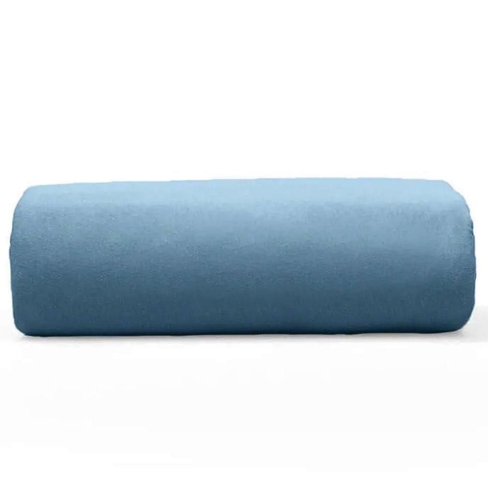 Lençol Buettner Queen Malha 100% Algodão Basic Liso Com Elástico Jeans