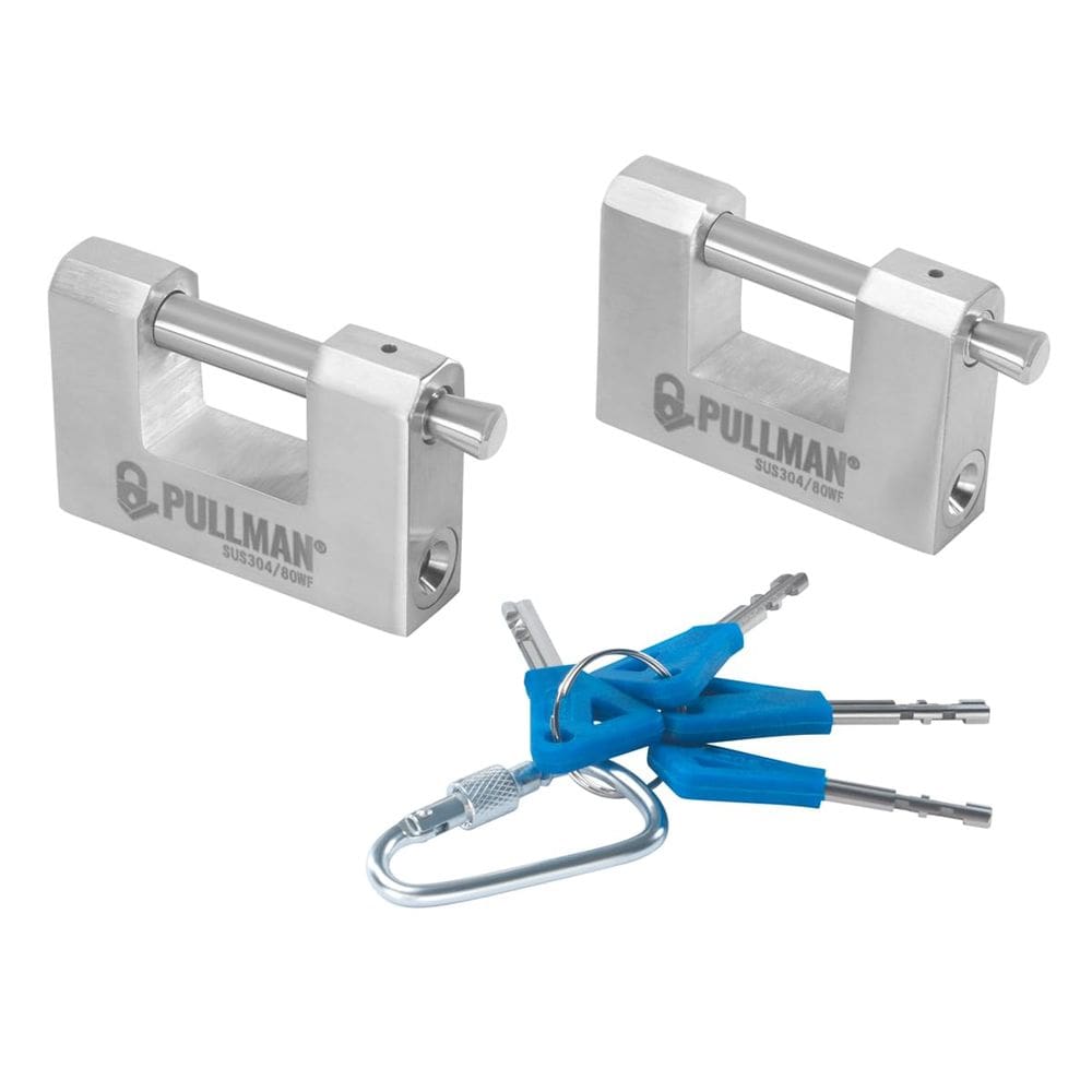 Cadeado PULLMAN Heavy Duty Keyed Alike 70 mm (pacote com 2) com 4 chaves