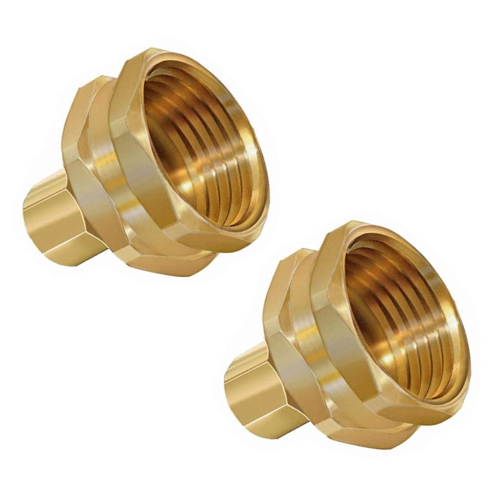 Adaptador de rosca de mangueira de jardim de ¾” fêmea para latão de compressão de ¼”