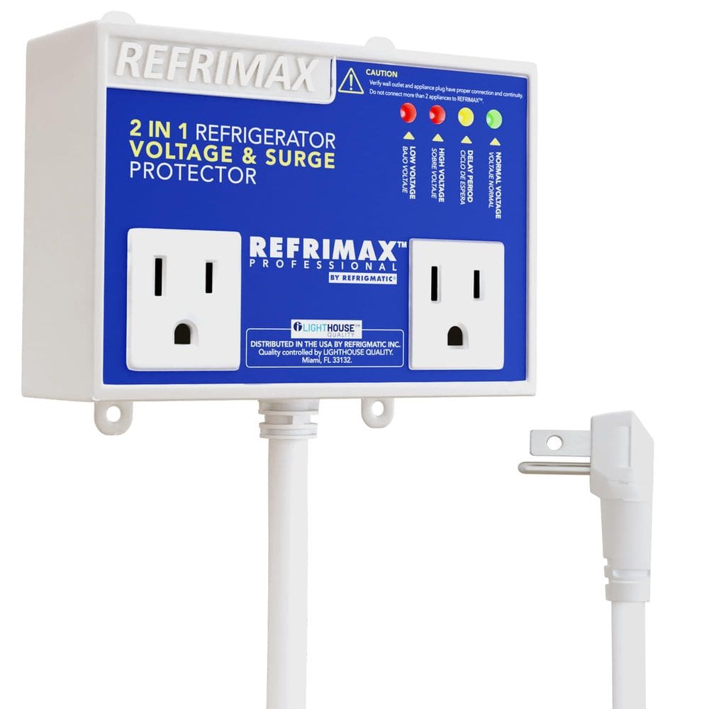 Protetor de tensão e sobretensão Refrigmatic para refrigeradores