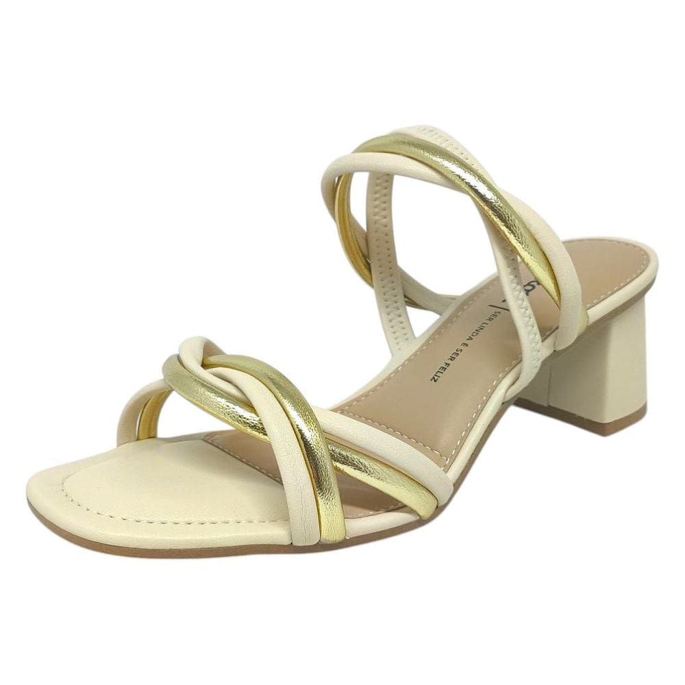 Sandalia Feminina detalhe em  Enfeite Elegante Dakota