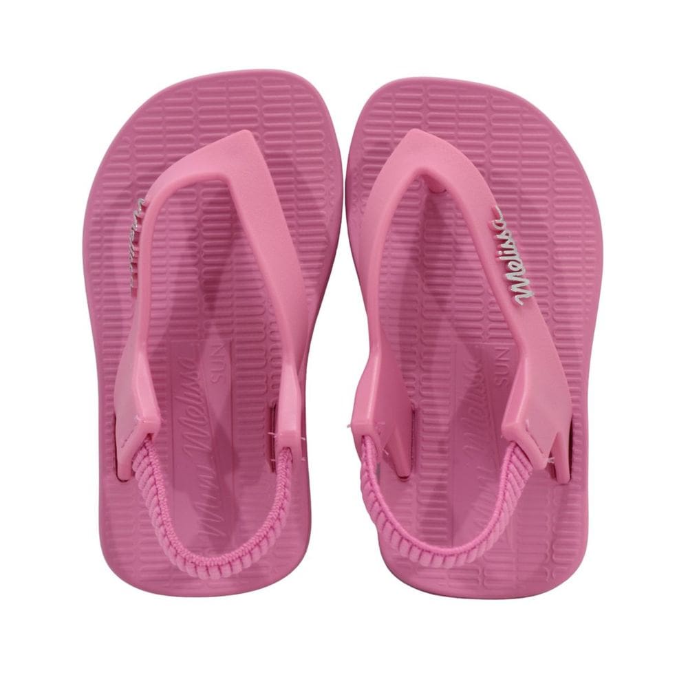 Chinelo Mini Melissa Sun Long Beach bb Rosa