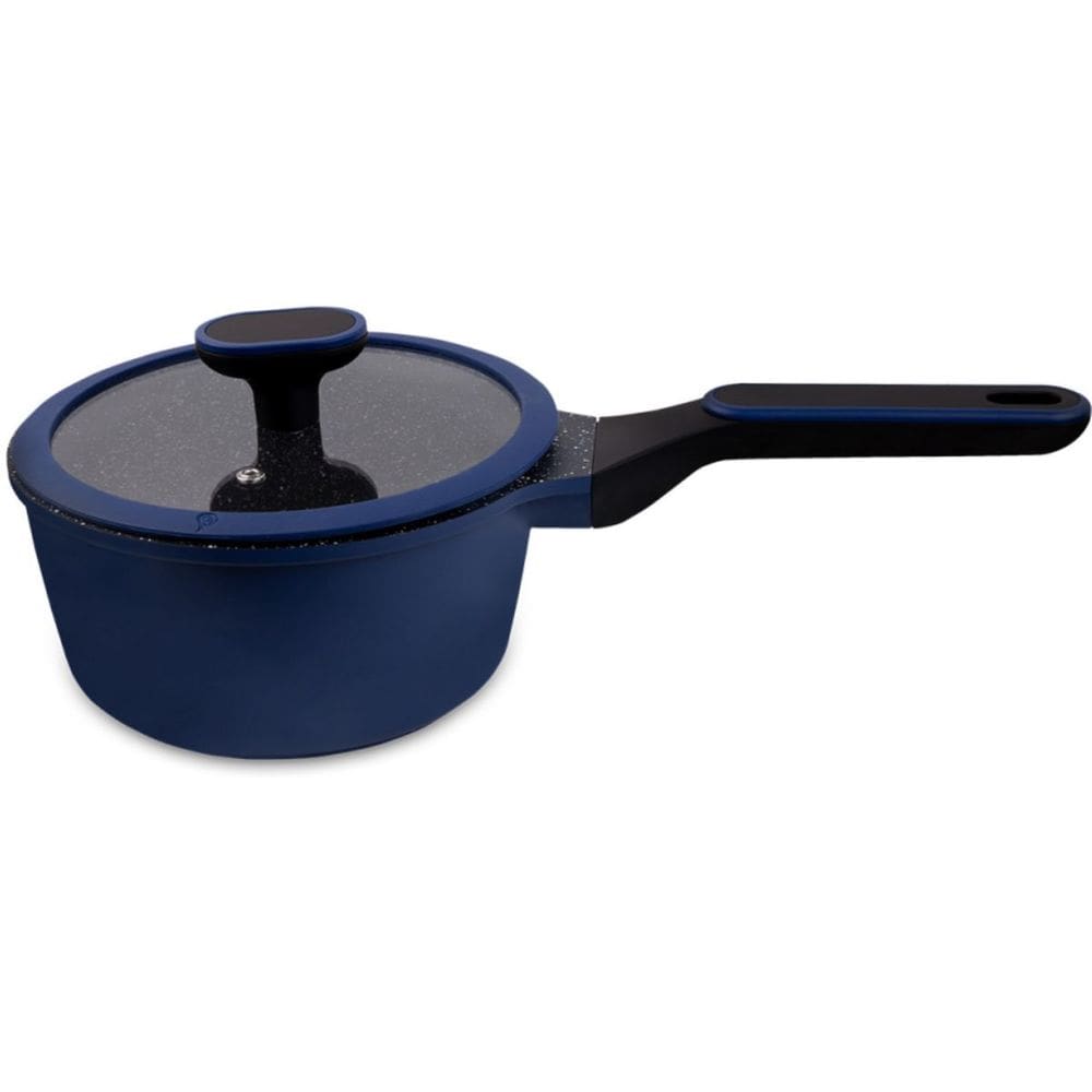 Panela Hercules Marine Redonda Antiaderente Ceramica Indução Azul 20x8cm 2,5L