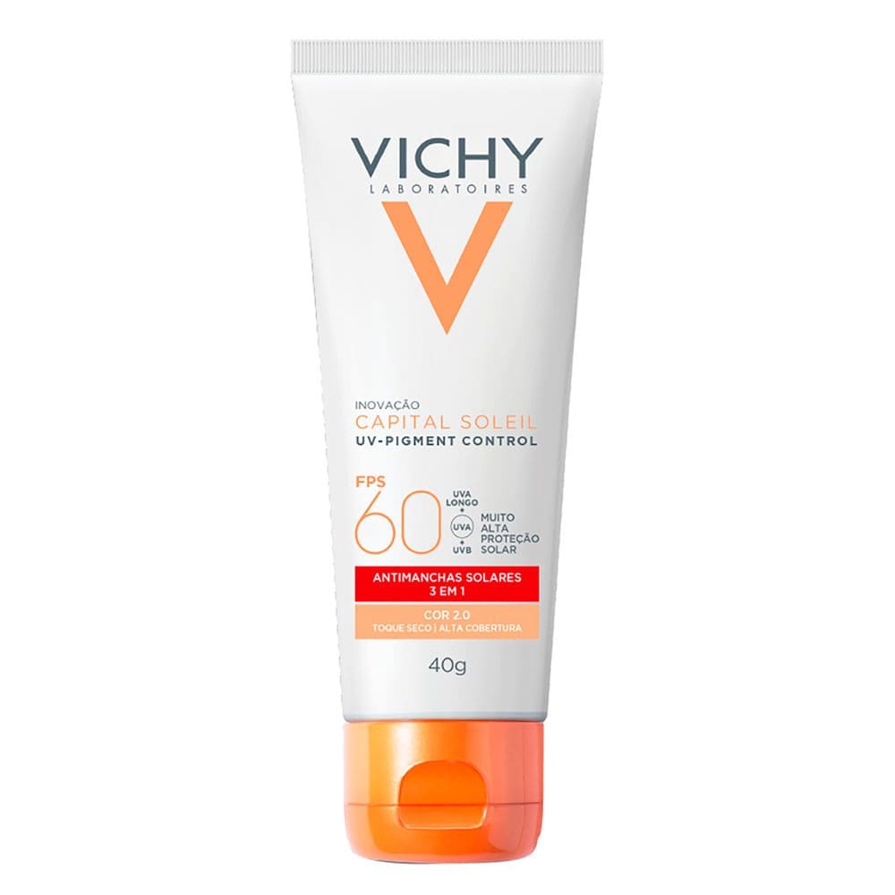 Protetor Solar Vichy Capital Soleil UV-Pigment Control FPS60 Cor 2.0 40g
