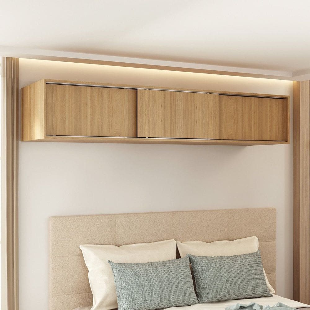 Ponte Modular 3 Portas de Correr Jade Cabecasa Madeiramadeira Avelã