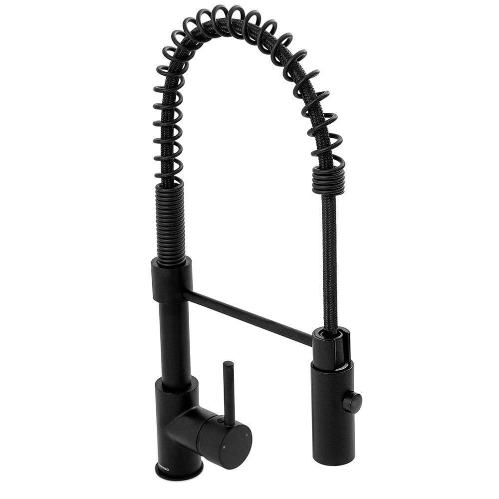 Torneira de Pia Modaza Nero Gourmet Monocomando para Cozinha com Ducha, Preta