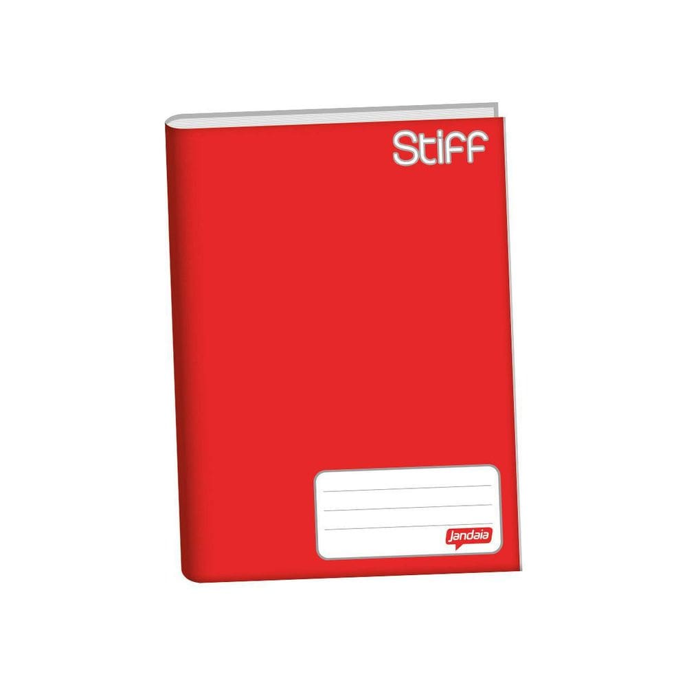 Caderno Brochurão Capa Dura 48 Folhas Jandaia Vermelho