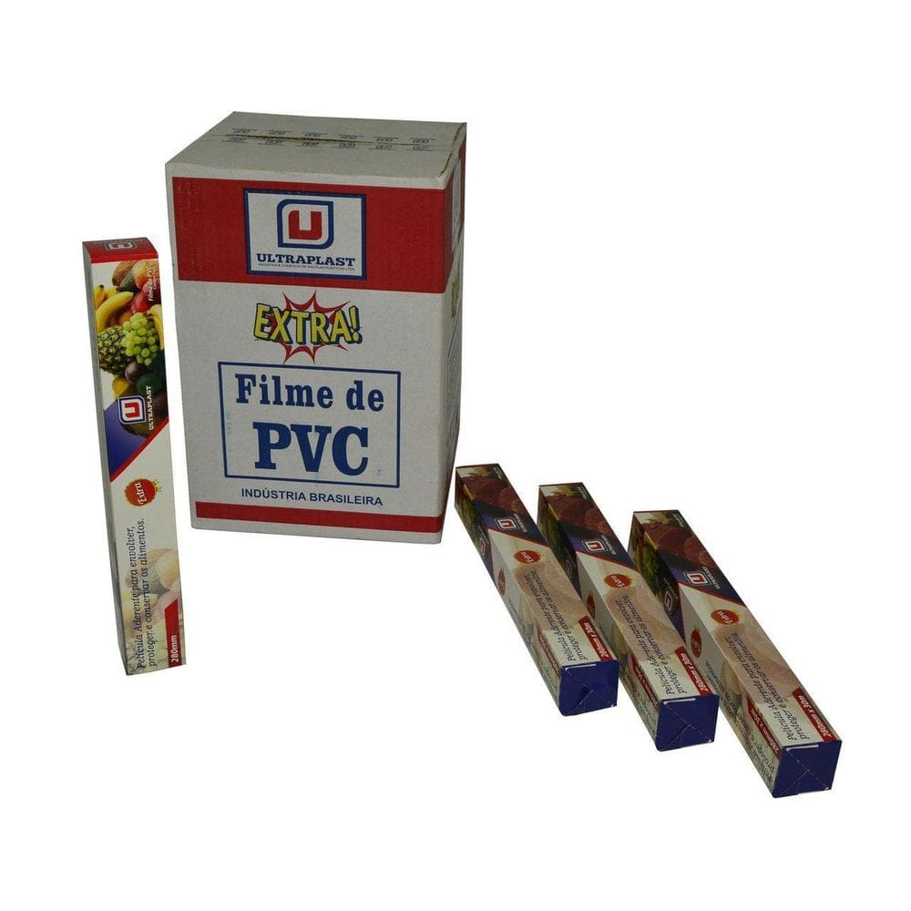 25 Rolos Filme Filmito De Pvc 28Cmx15M Ultra - 1Cx