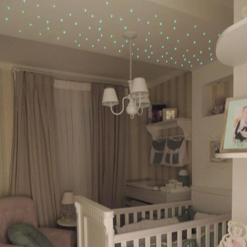 Kit Noite Estrelado Efeito Estrelado 80 Fibra Otica Rgb