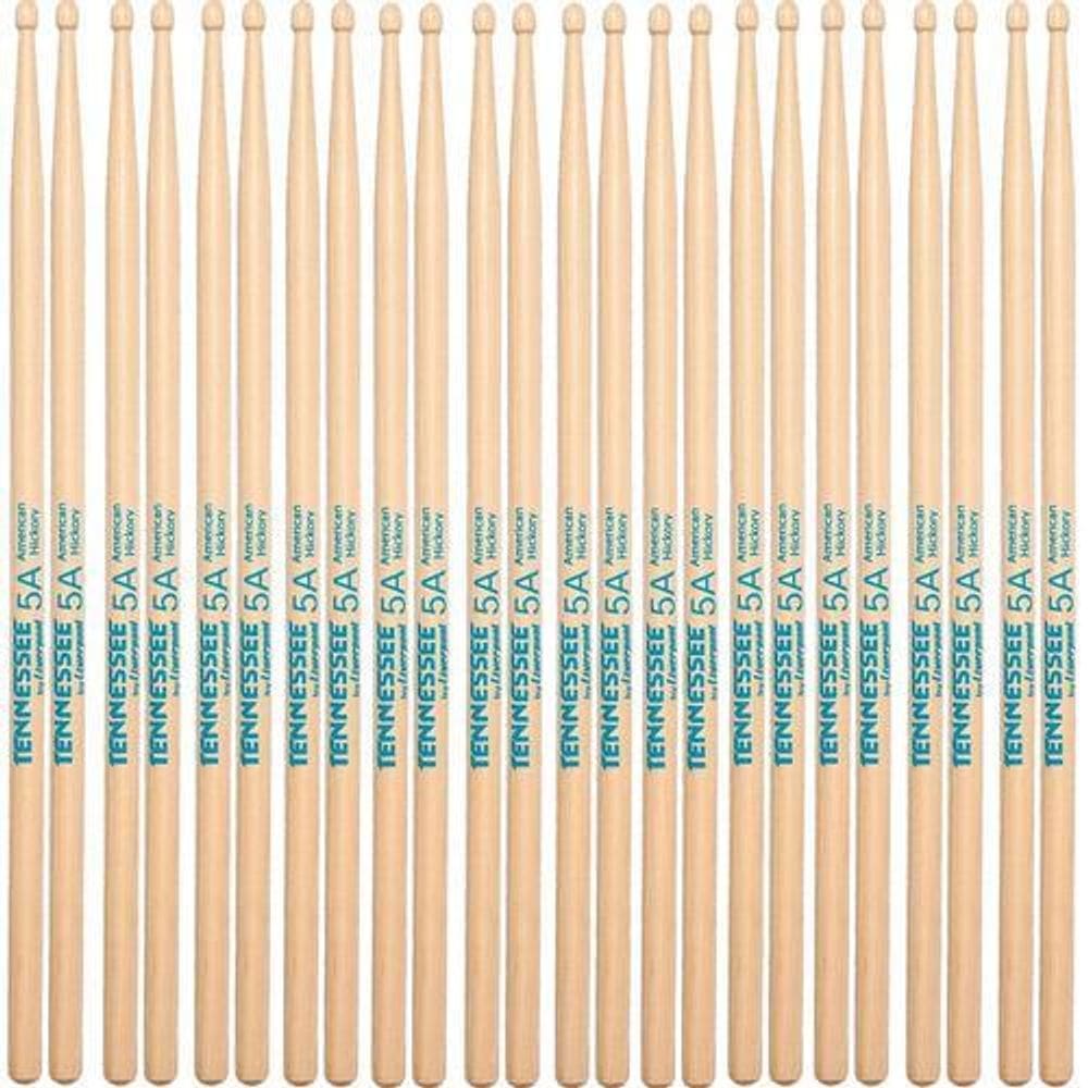 Kit 12 Par Baqueta Liverpool Tenneessee American Hickory 5A
