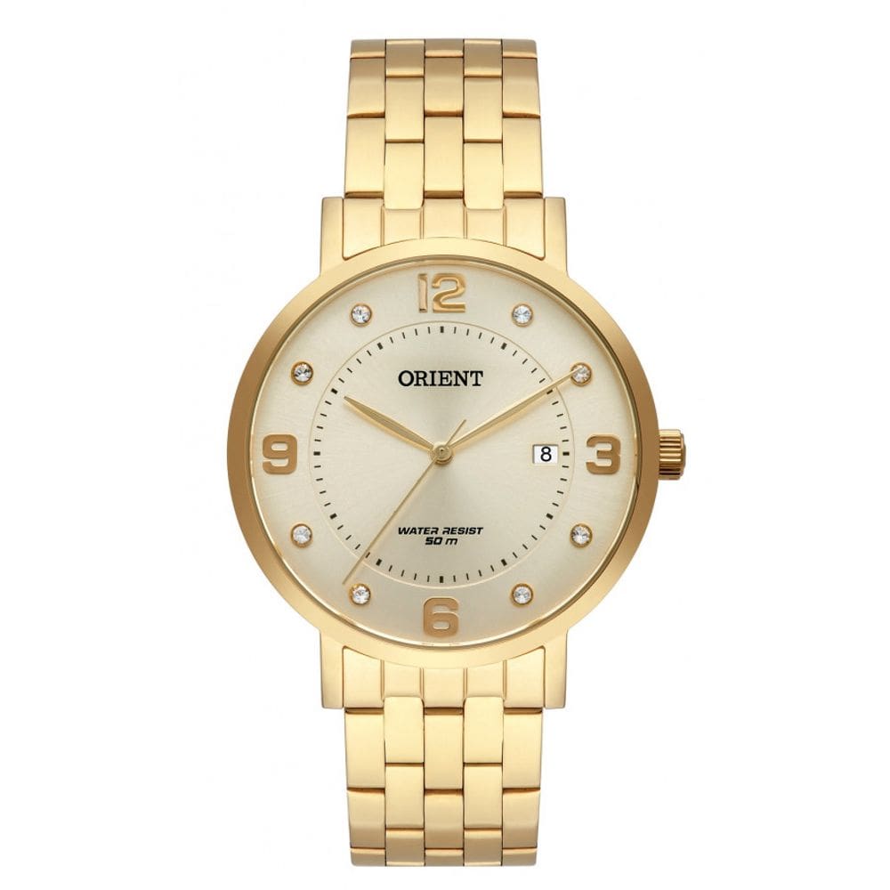Relógio Feminino Orient Dourado Fgss1165 C2Kx Com Calendário
