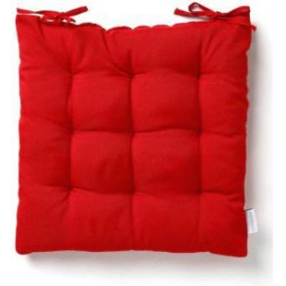 Kit 2 Almofadas Futton Assento Para Cadeira - Vermelho 40X40