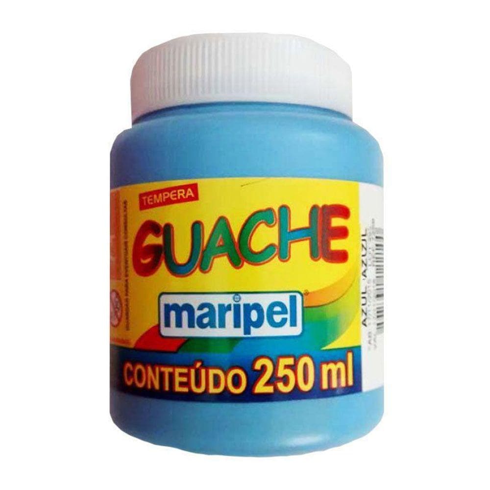 Tinta Guache 250Ml Azul Claro Maripel