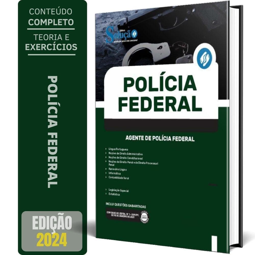 Apostila Polícia Federal Pf 2024 - Agente De Polícia Federal