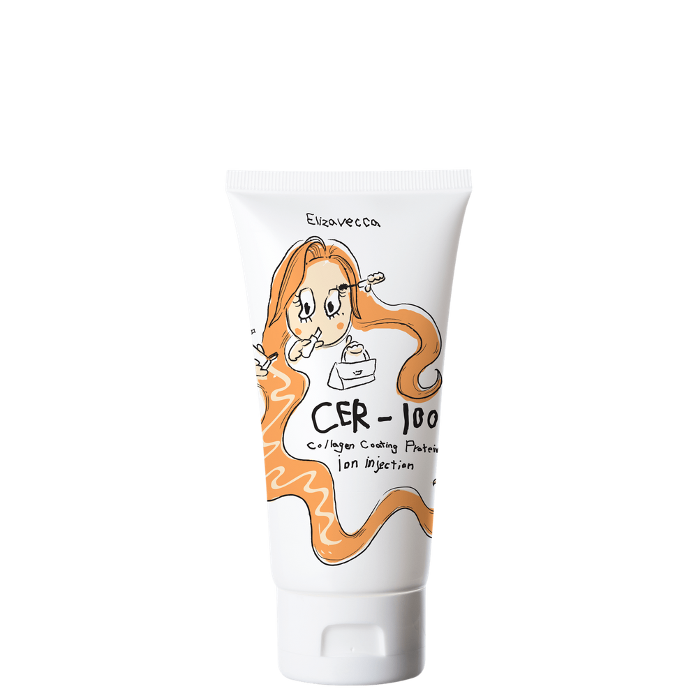 Elizavecca CER-100 Proteína Ionizada e Colágeno - Máscara Capilar Sem Enxágue 50ml