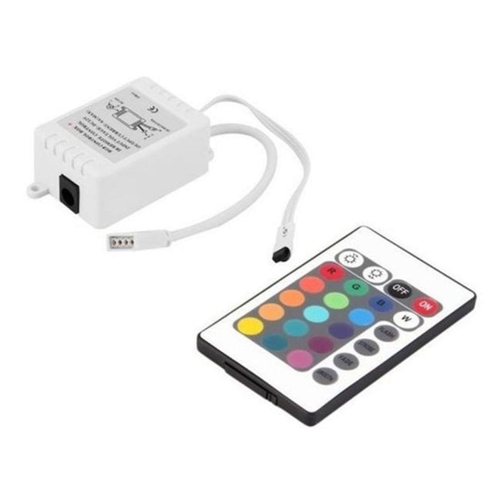 Fita Led Colorida Sanca 5050 Rgb 5M 16 Cores Controle Fonte