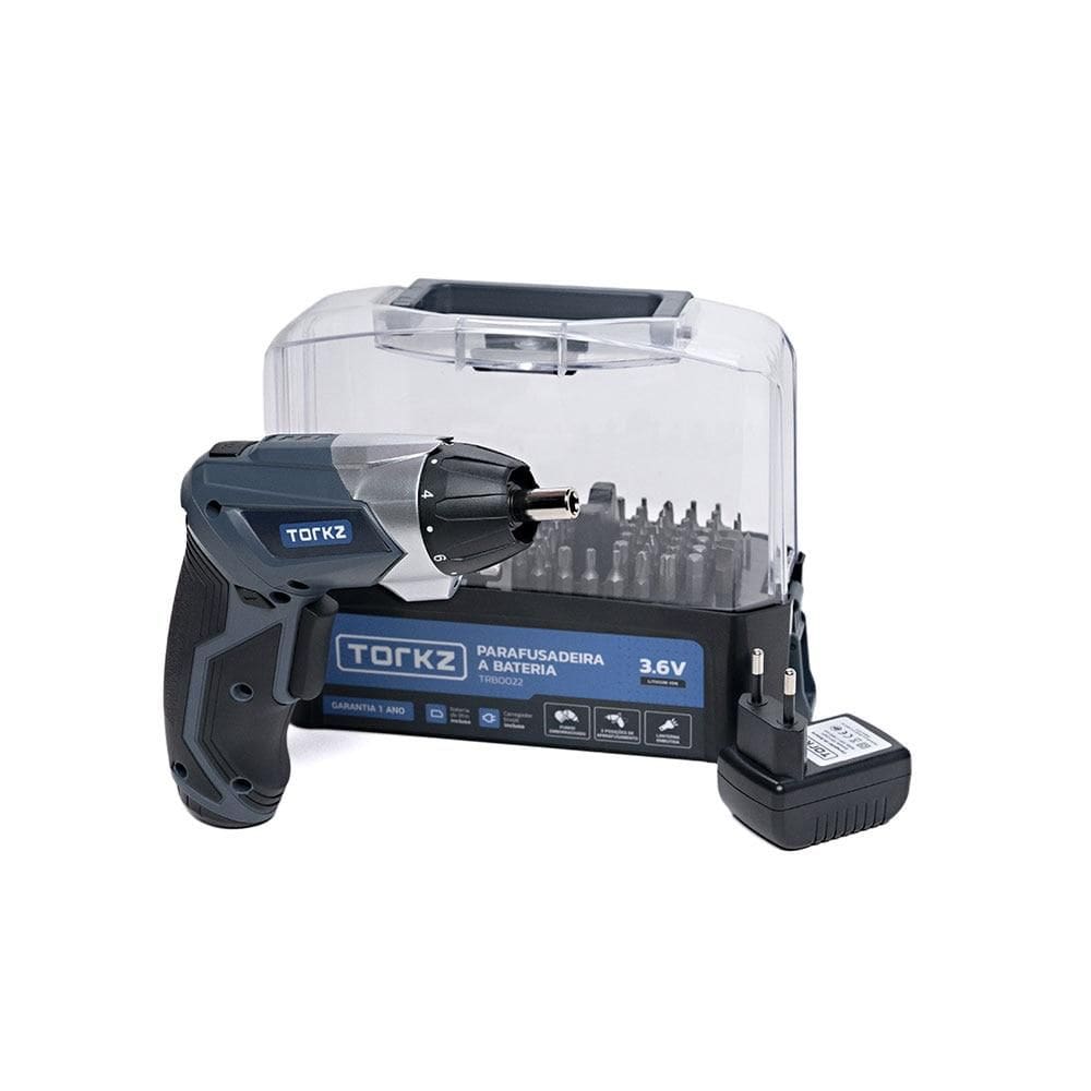 Parafusadeira Torkz TRB0022, Com Acessórios, 3,6 Volts