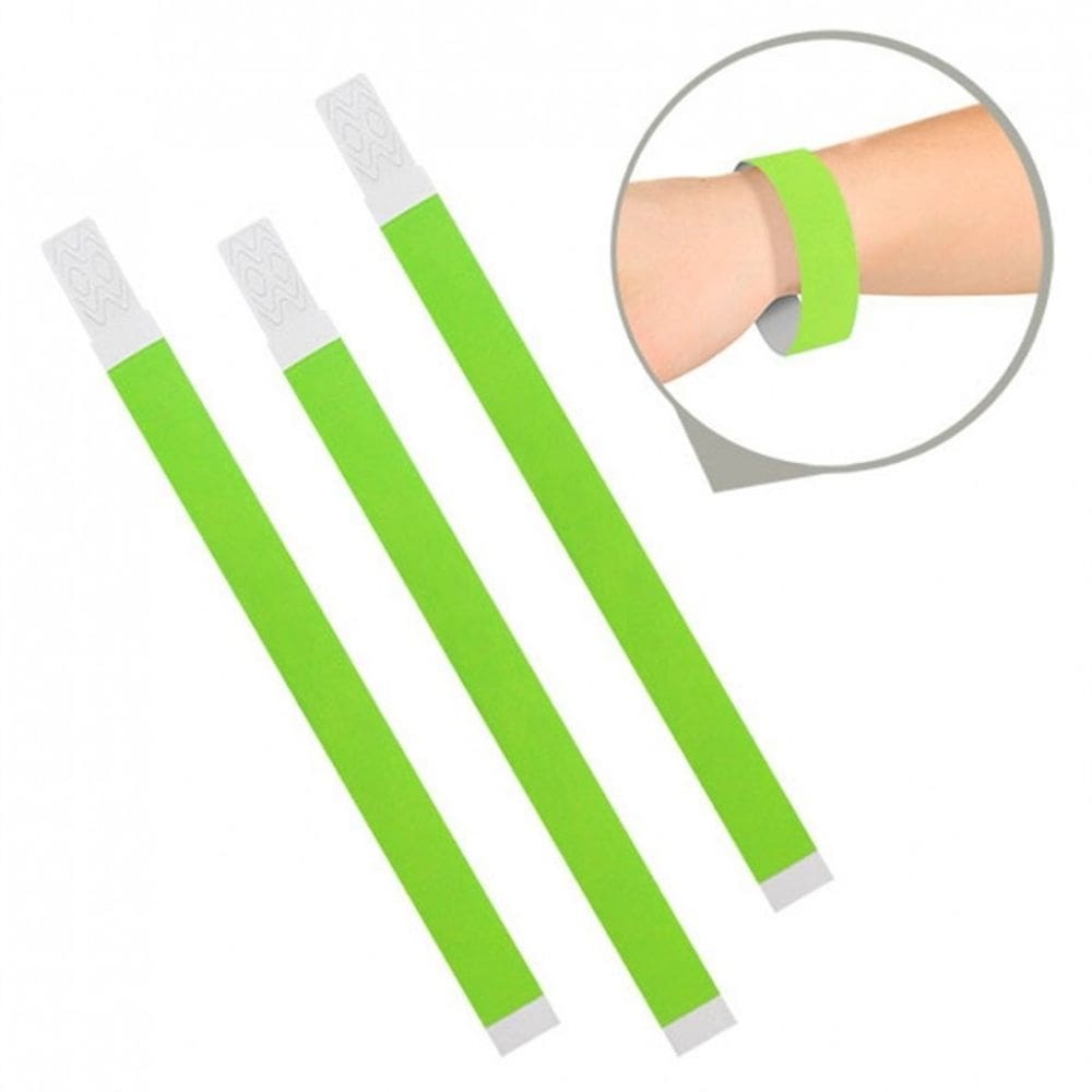 Pulseira Tyvek 1000 Unidades Verde Fluorescente