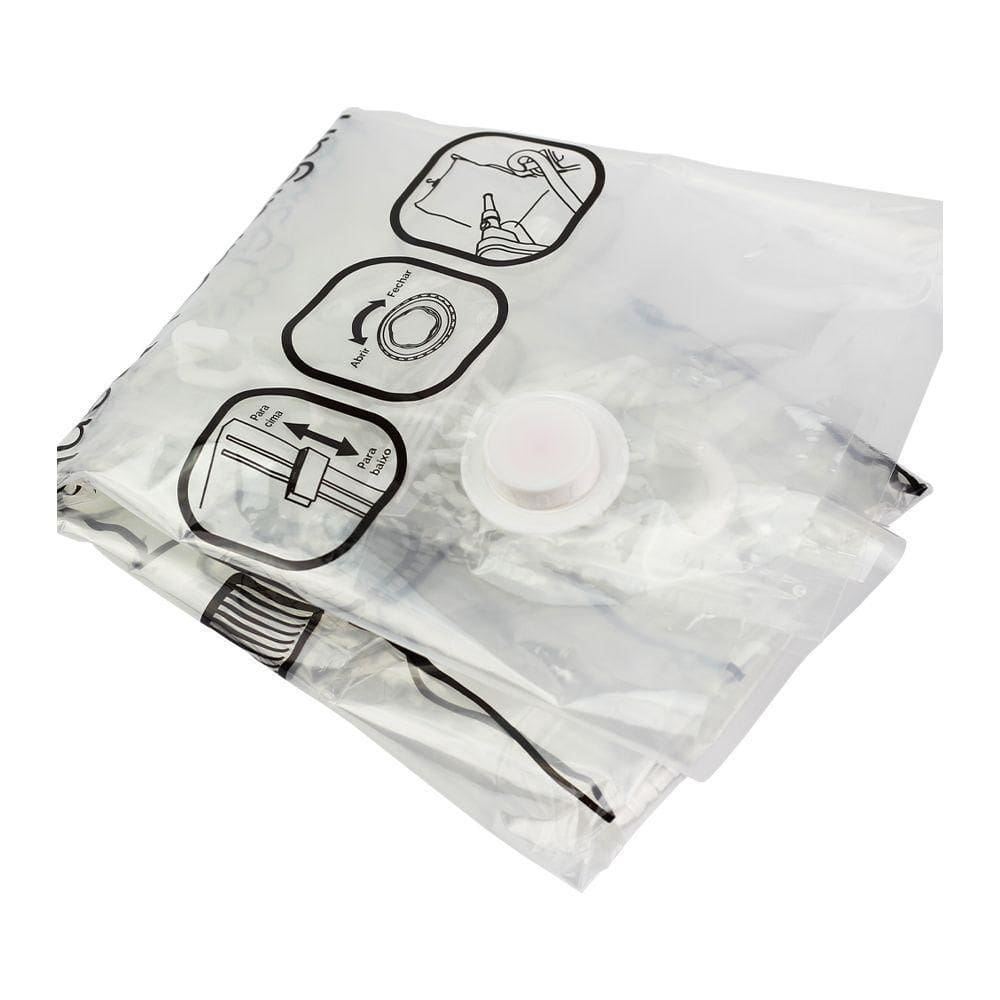 Saco Vacuo Organizador Cabide Protetor Roupa 67X90 M