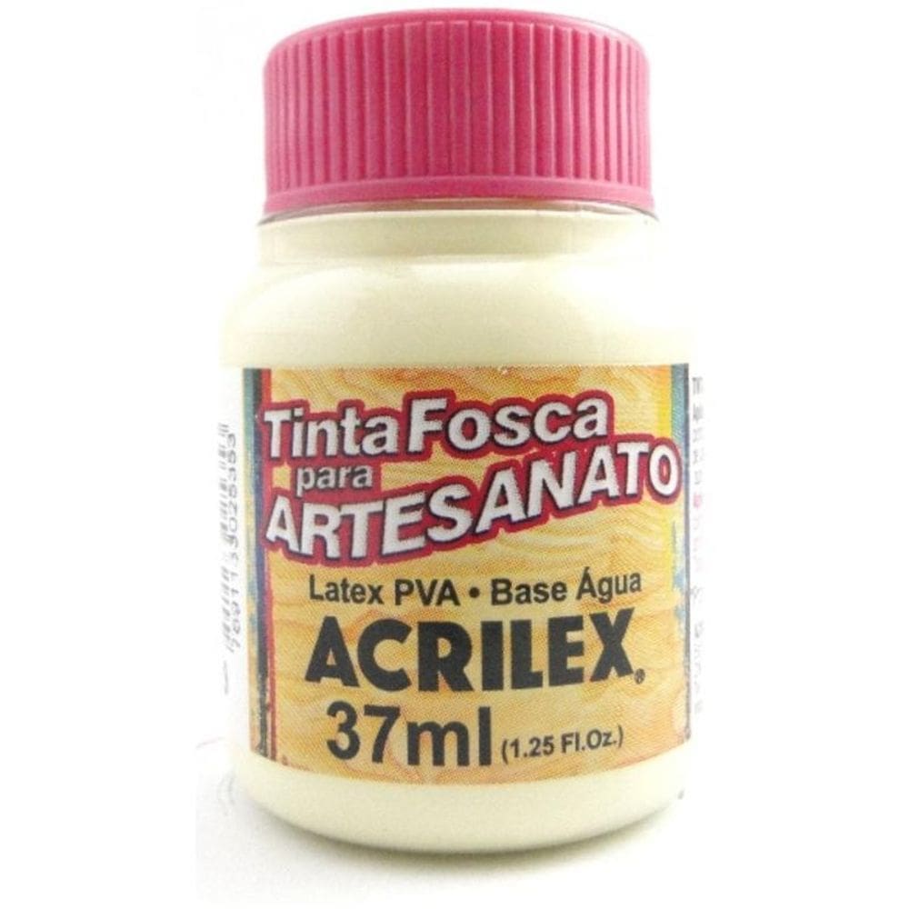 Tinta Acrilex Fosca Para Artes. 37 Ml 529 Marfim