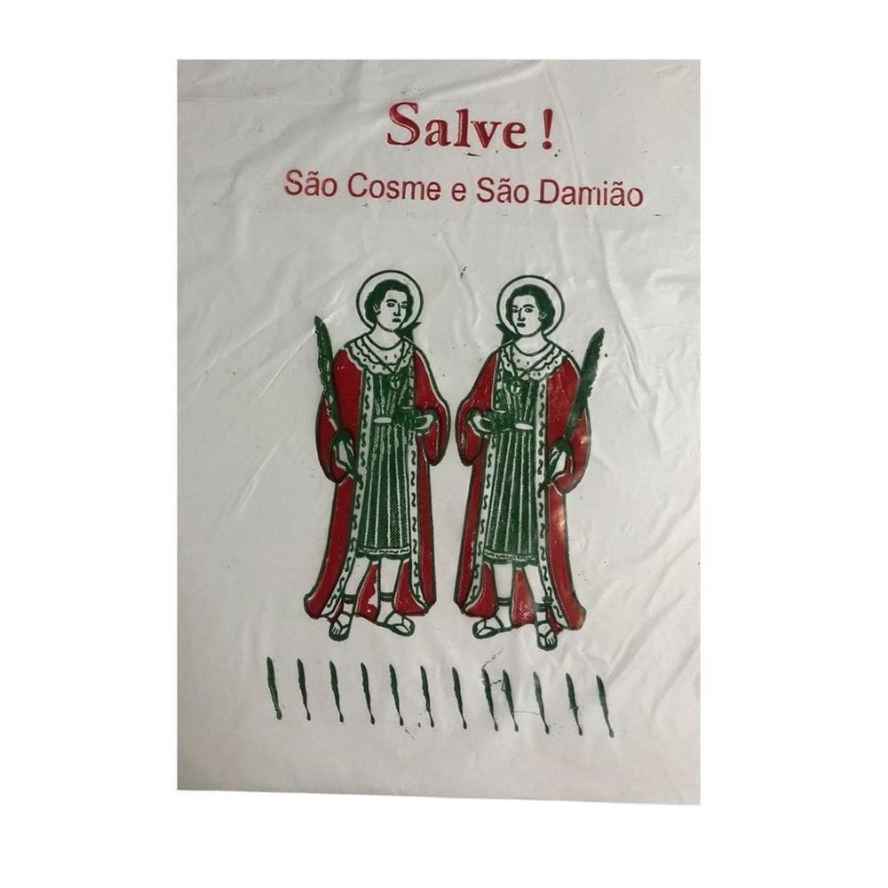 Kit 2000 Saquinhos De Plástico Festa Cosme E Damião 18X28