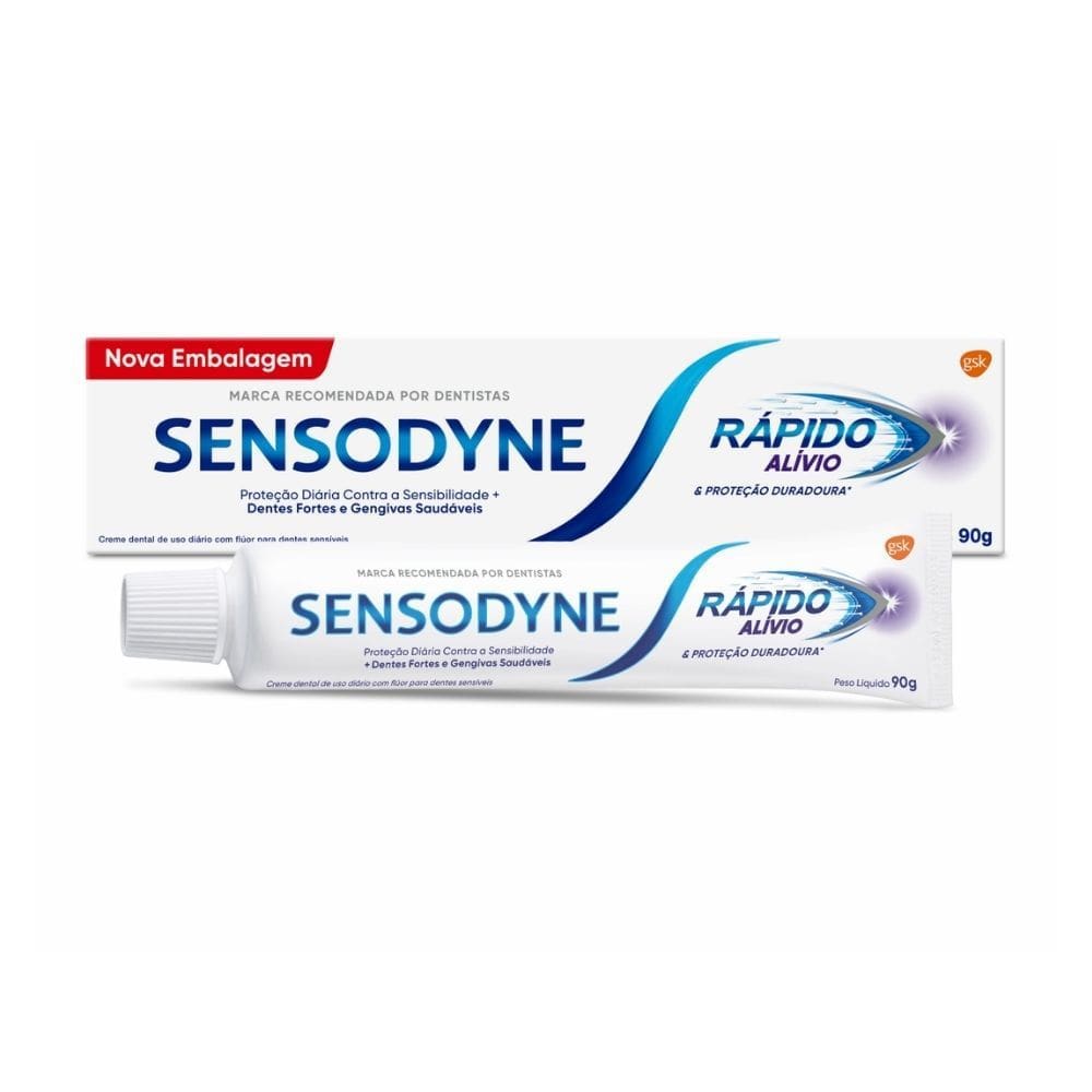 Creme Dental Sensodyne Rápido Alívio para Dentes Sensíveis 90g