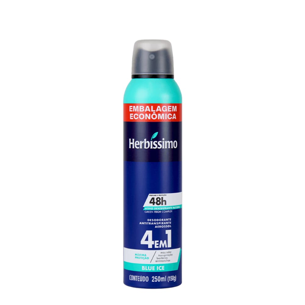 Desodorante Aerosol Antitranspirante Herbíssimo Blue Ice 250Ml