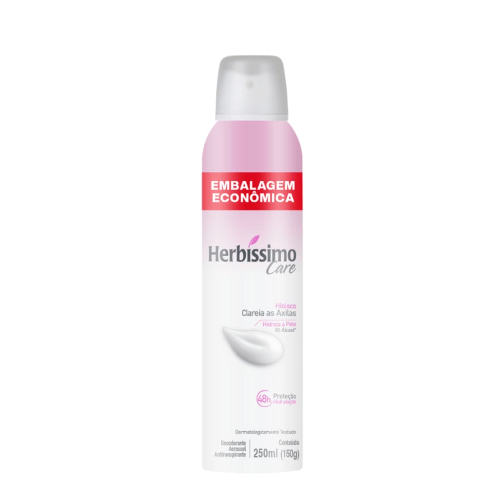 Desodorante Aerossol Antitranspirante Herbíssimo Care Hibisco 250ML