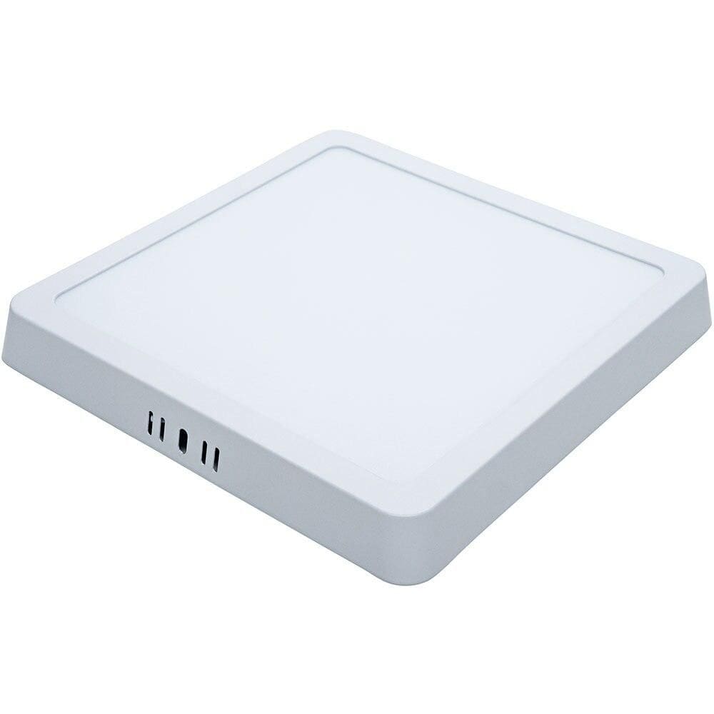 Painel Plafon LED de Sobrepor 20,5 cm Modaza Quadrado 18W, Luz Branca 4000K